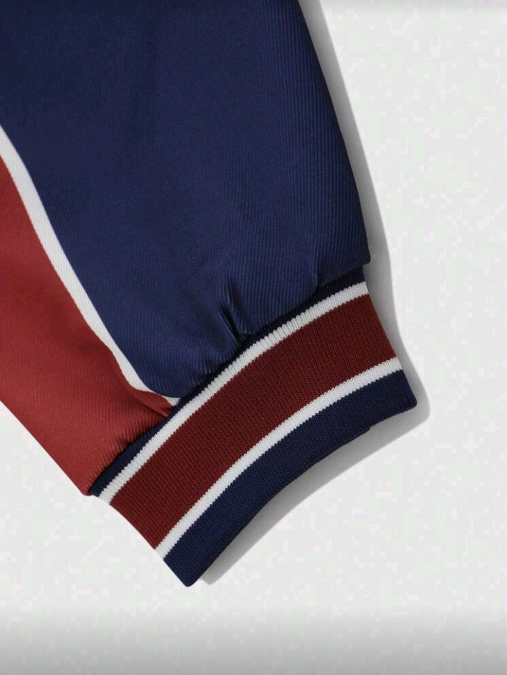 Brooklyn Flame Basketball Streetwear Jacket – Retro Varsity Style