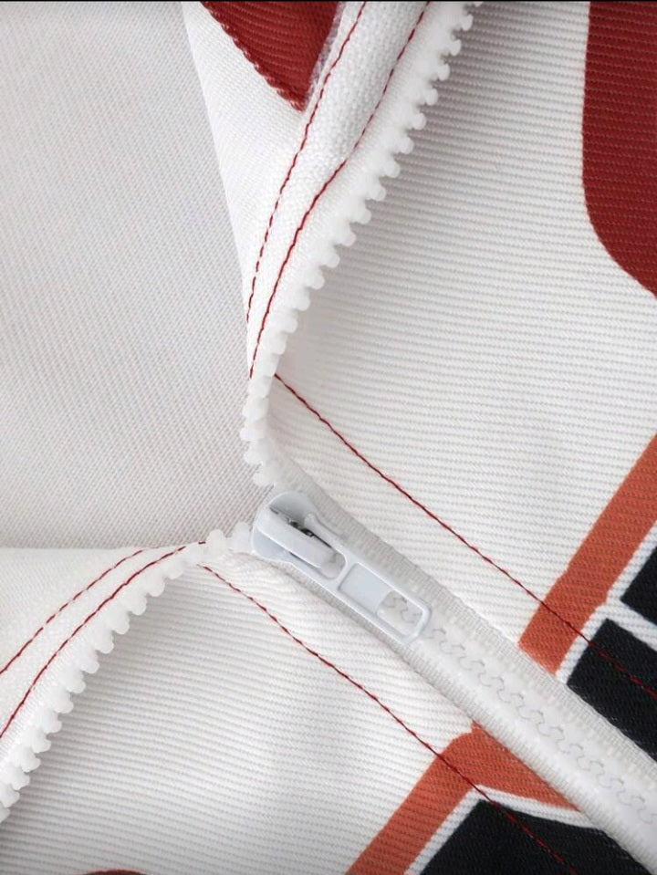 Brooklyn Flame Basketball Streetwear Jacket – Retro Varsity Style