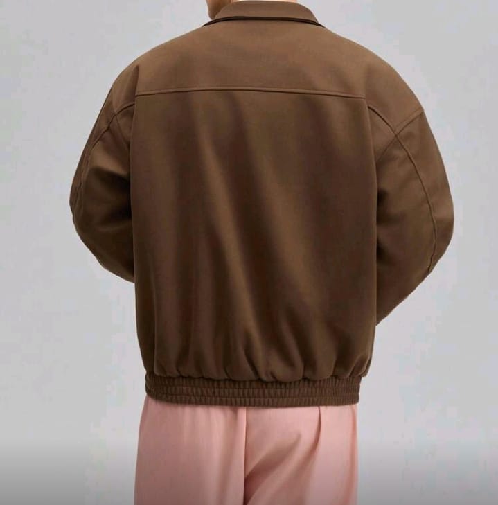 Classic Brown Zip-Up Jacket