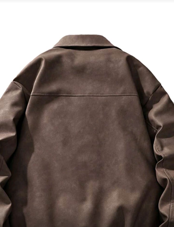 Brown Utility Bomber Jacket