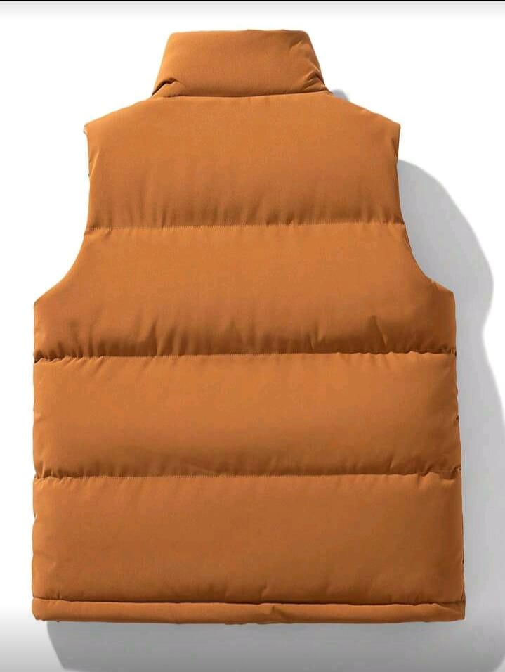 Caramel Brown Puffer Vest