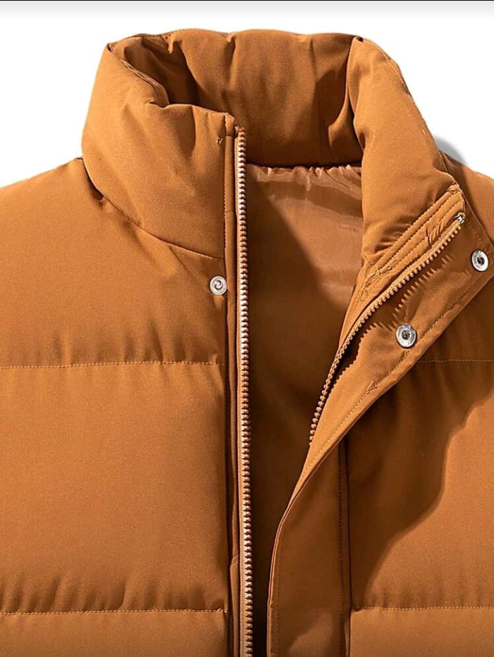 Caramel Brown Puffer Vest