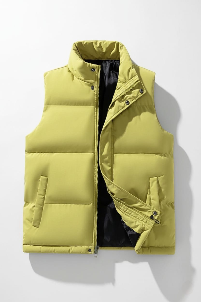 Light Yellow Puffer Vest