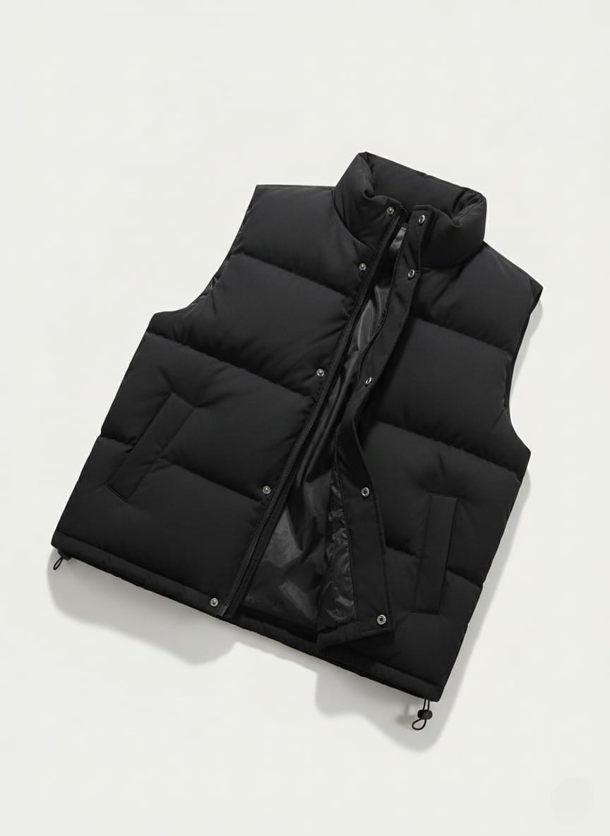 Classic Black Puffer Vest