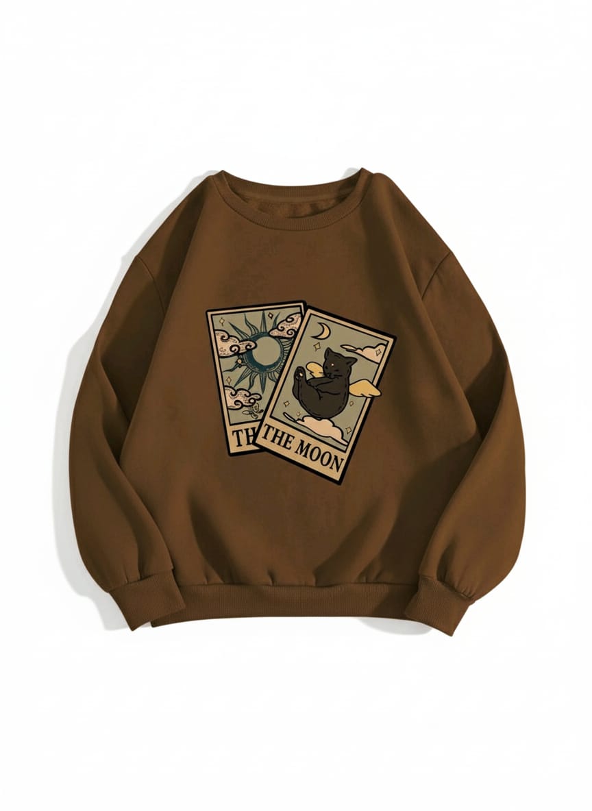 Women's Quirky Confused Goose Graphic Crewneck Sweatshirt