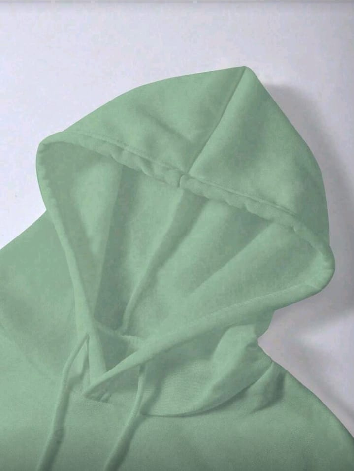 Women's Adorable Peeking Kitten Graphic Hoodie - Mint Green