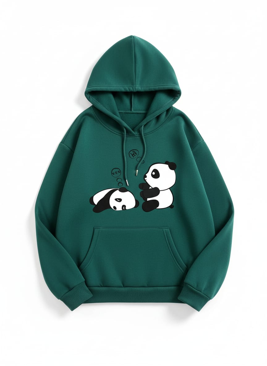 Women's Cozy Sleeping Panda Graphic Hoodie