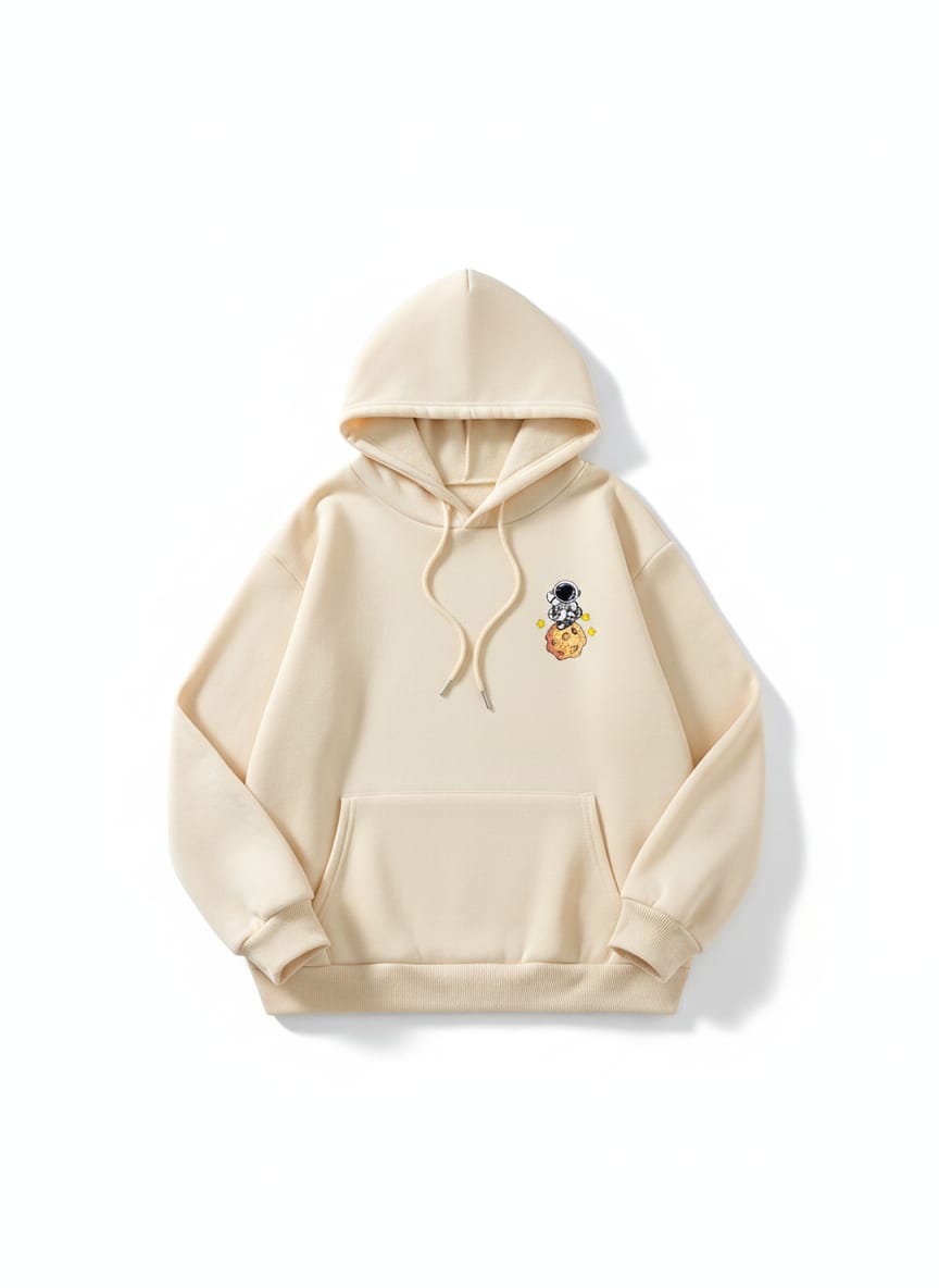 Women's Oversized Cosmic Doodle Graphic Hoodie