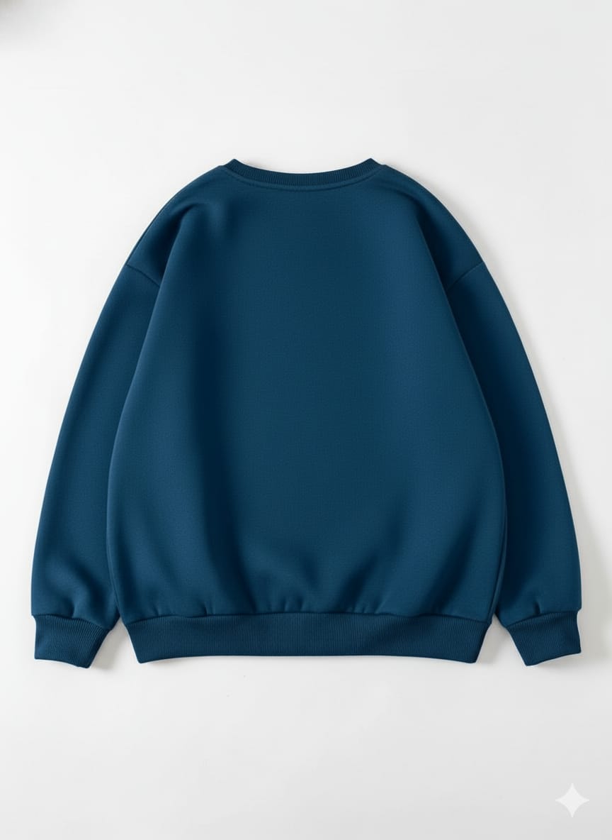 Women's Navy Blue Coffee Drinks Graphic Sweatshirt