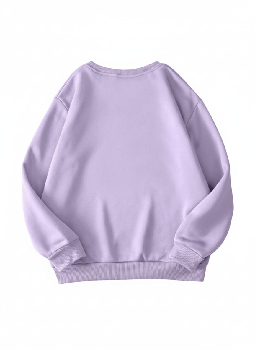 Women's Lavender Art Collage Graphic Sweatshirt
