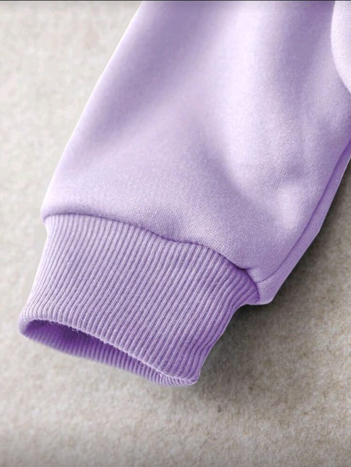 Women's Lavender Art Collage Graphic Sweatshirt