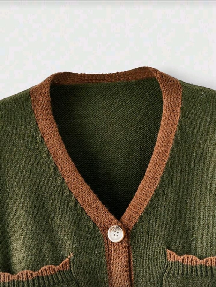 Forest Fox Embroidered Cropped Cardigan