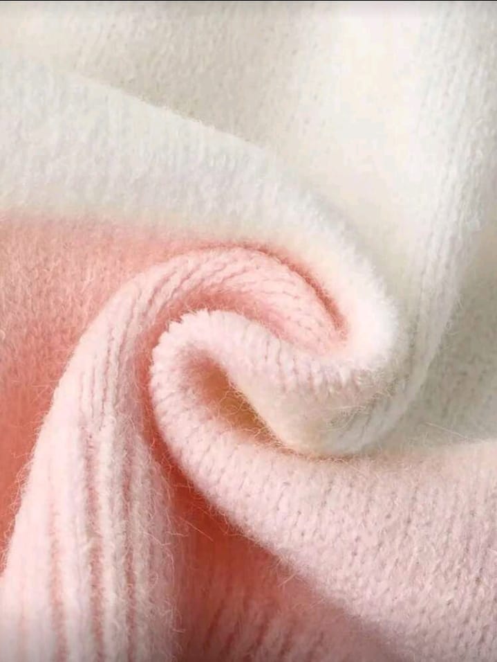 Sweet Colorblock Knit Hooded Cardigan