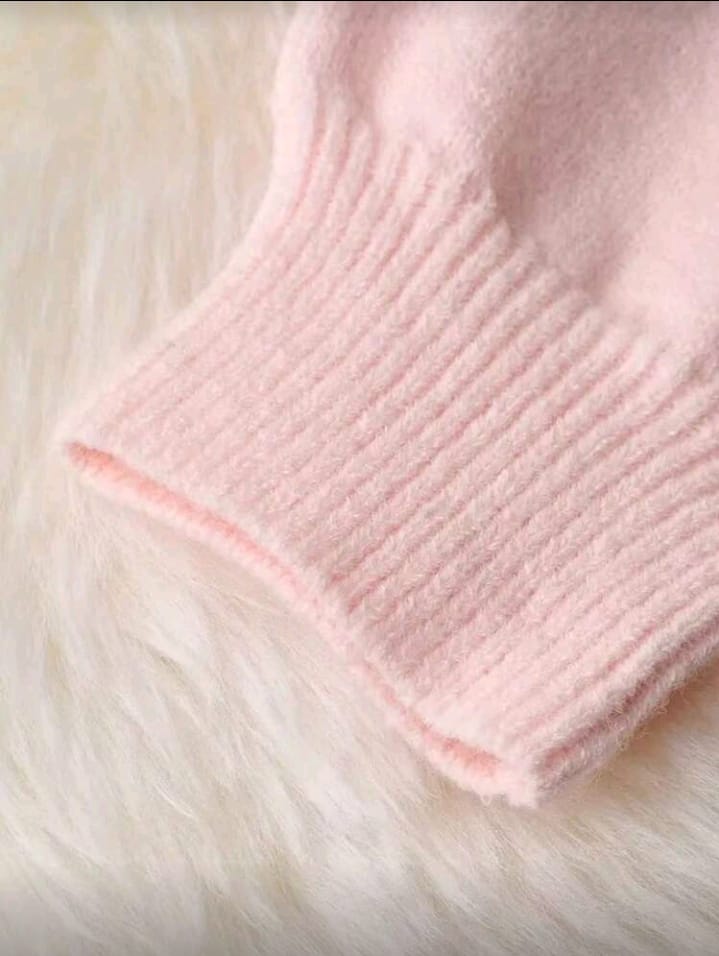 Sweet Colorblock Knit Hooded Cardigan