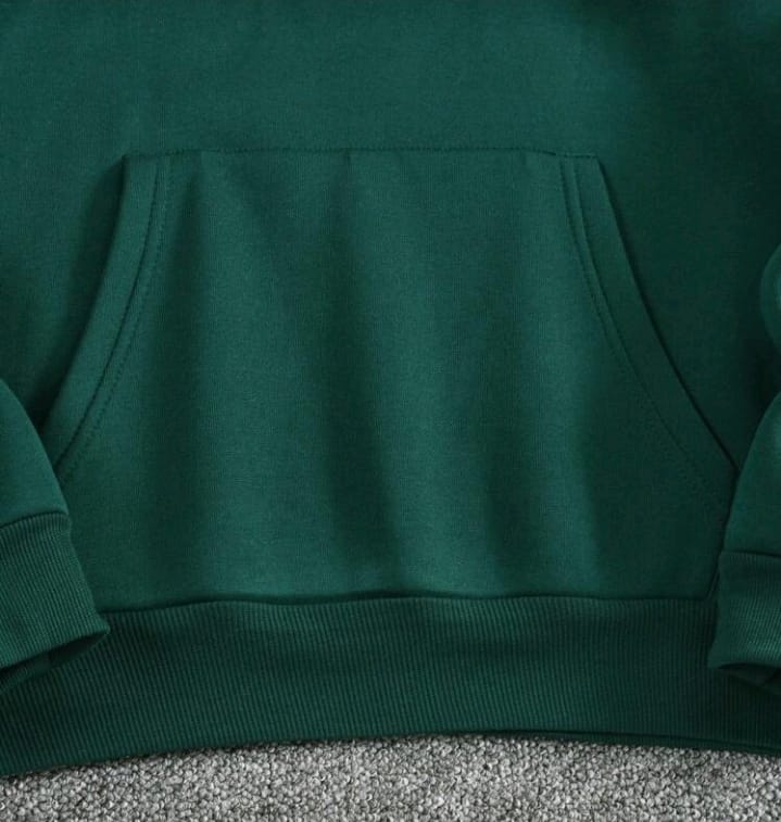 Timeless Rose Skull Graphic Hoodie in Forest Green