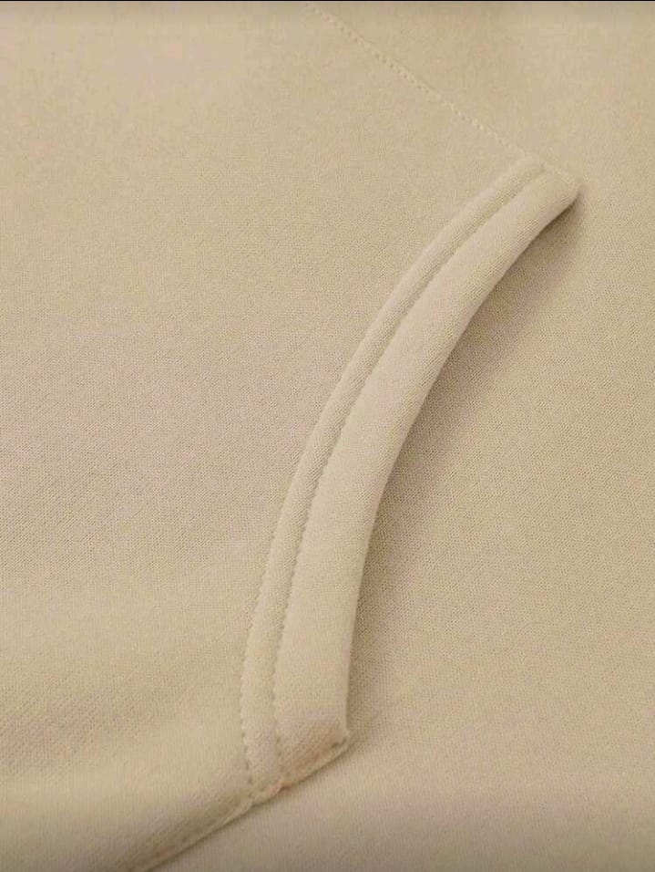 High Roller Ace Card Graphic Hoodie in Pale Beige