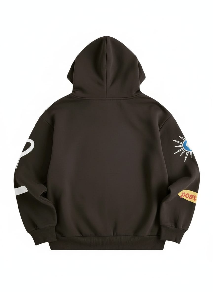 "Silence of the Damned" Skeleton Graphic Oversized Hoodie