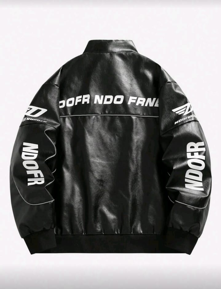 Vintage PU Leather Motorsport Jacket