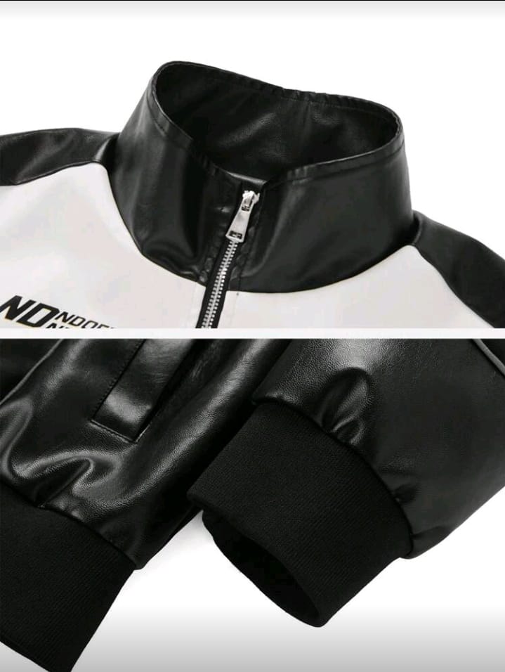 Vintage PU Leather Motorsport Jacket