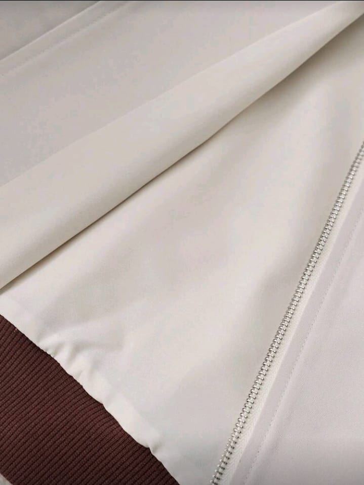 Chic Minimalist Faux Leather Bomber Jacket